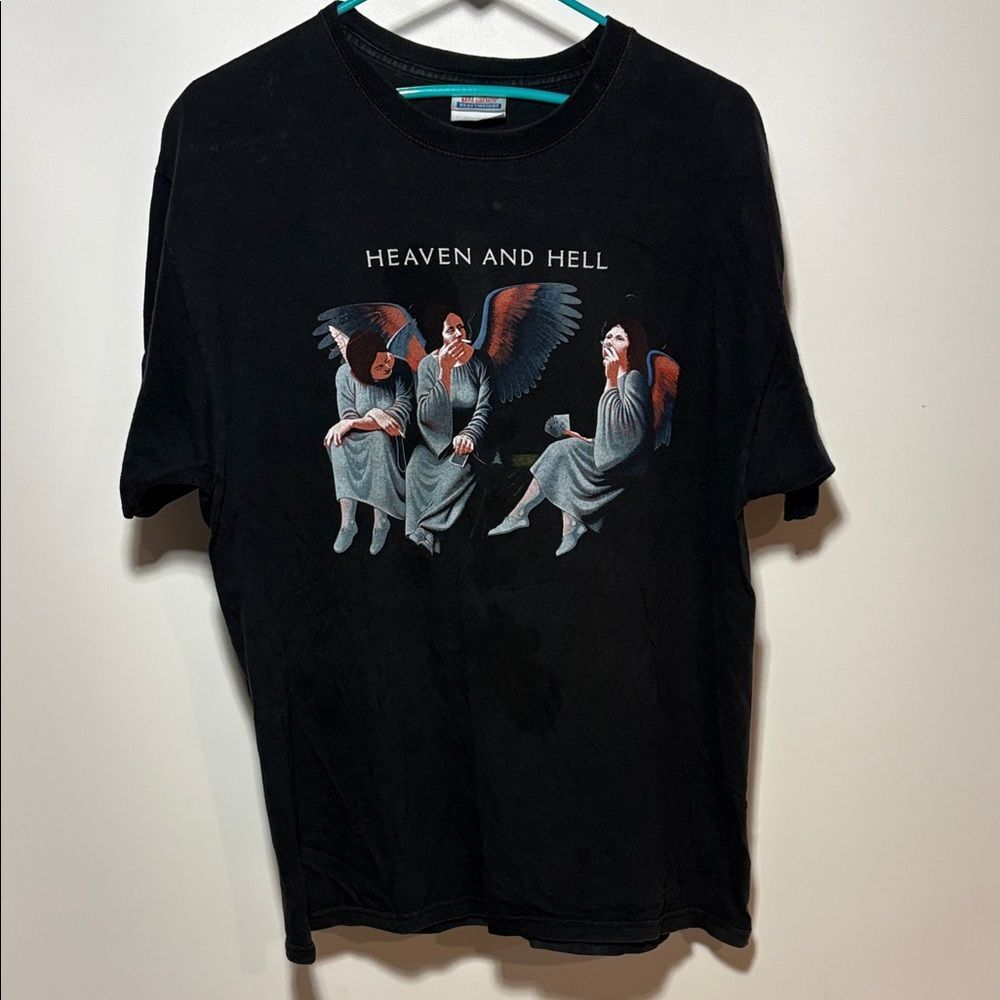 Hanes Black Heaven and Hell tour band T-shirt